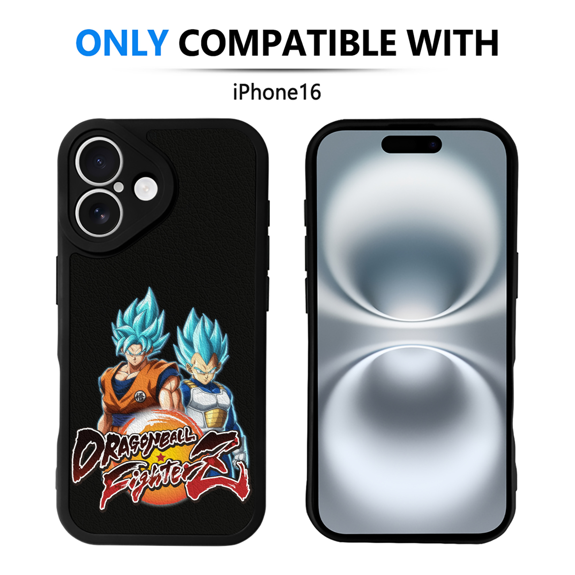 （画像用） ドラゴンボール DRAGON BALL 【iPhone 16シリーズ対応】シリコンスマホケース（レザー調） 材質：シリコン